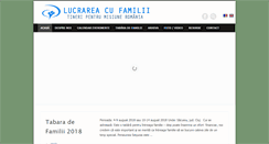 Desktop Screenshot of lucrareacufamilii.ro